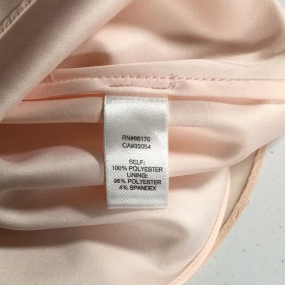 👛 2/$40 HITHERTO Strapless Fit/Flare Midi Pink Occasion Dress with Mesh Bodice - Picture 6 of 8